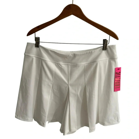 NEW Lilly Lily Pulitzer Frazer Luxletic Shorts Skort Skirt Plus Size 14 White - Picture 13 of 14